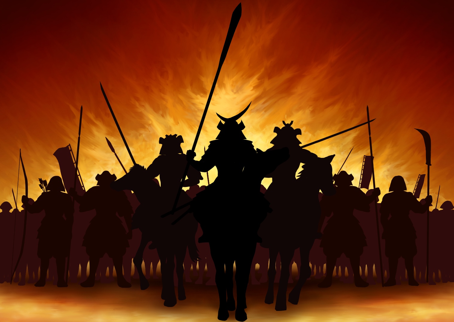 日本の時代劇には戦国時代物もある